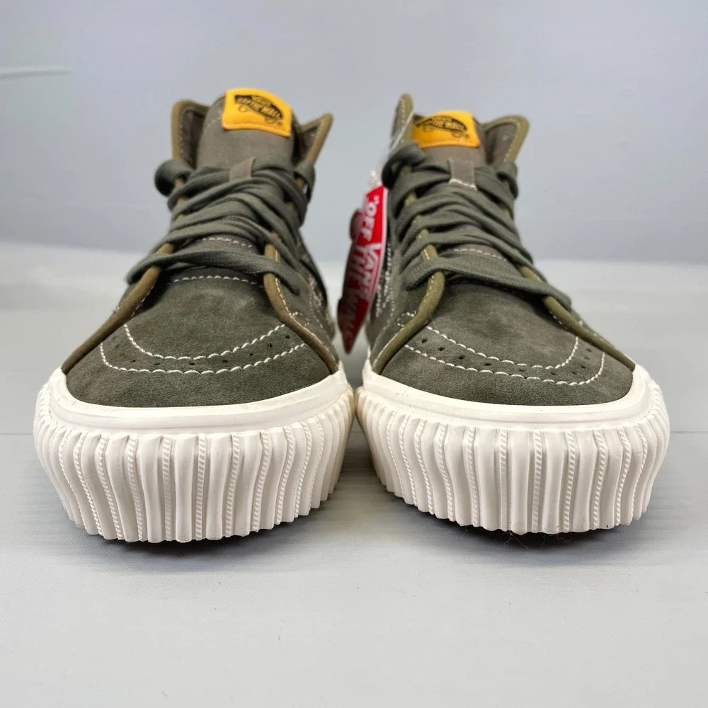 VANS Sk8-Hi Gym Issue World Code Shoes Mens Size 8.5 Green Suede Casual Sneakers